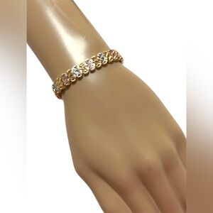 Elegant Gold and Silver Bracelet